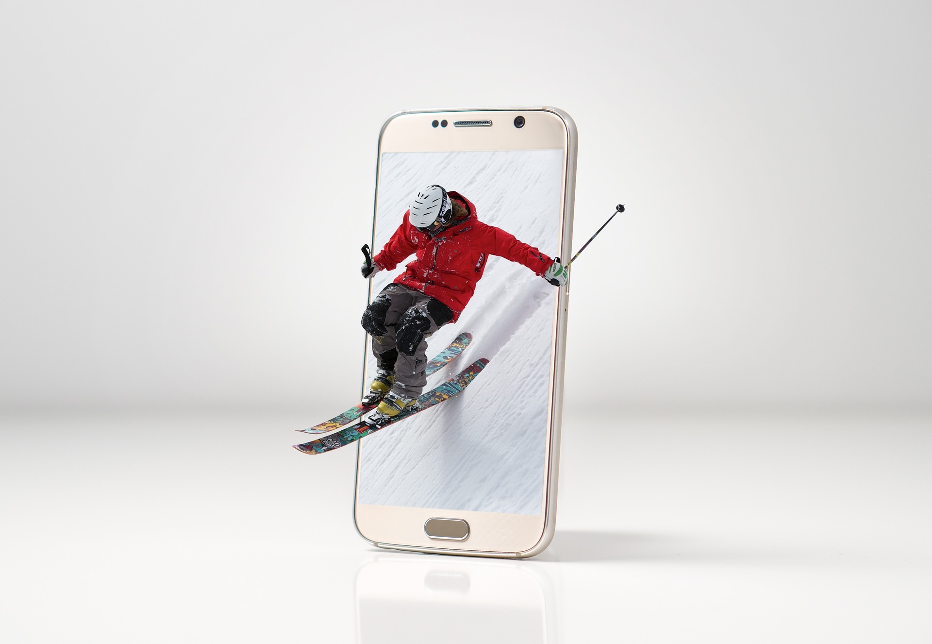 Skier übers Handy leihen