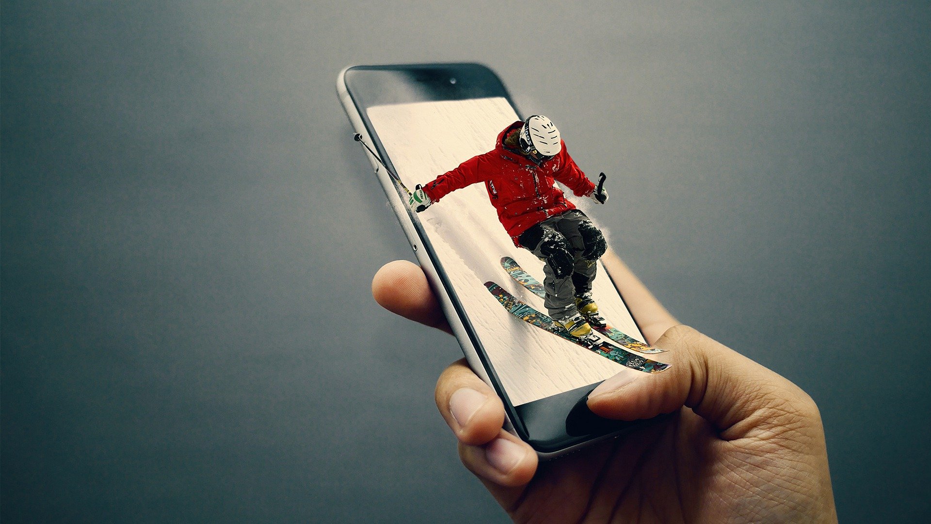 Skiverleih über das Handy kontaktieren