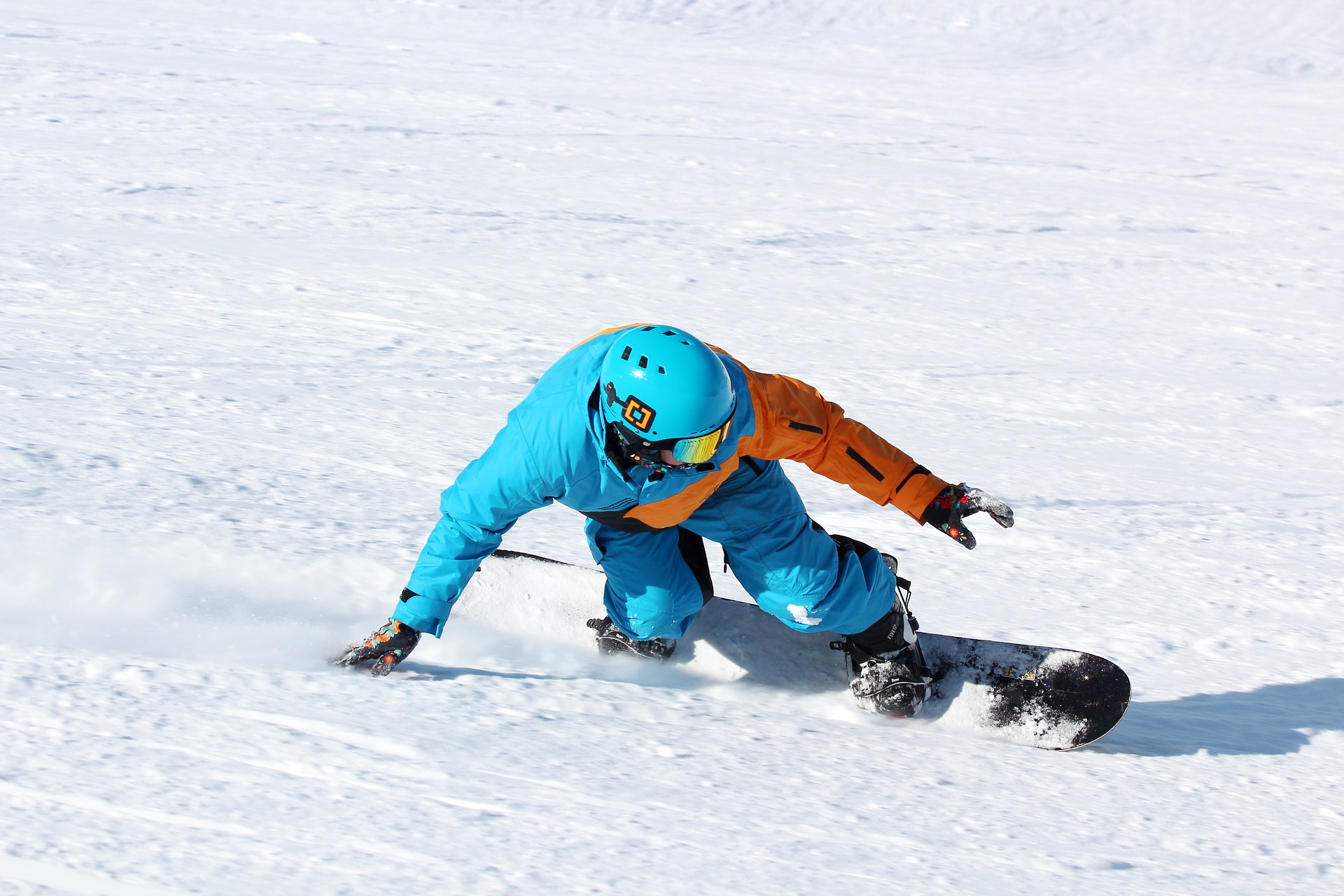 Frontside Snowboarden
