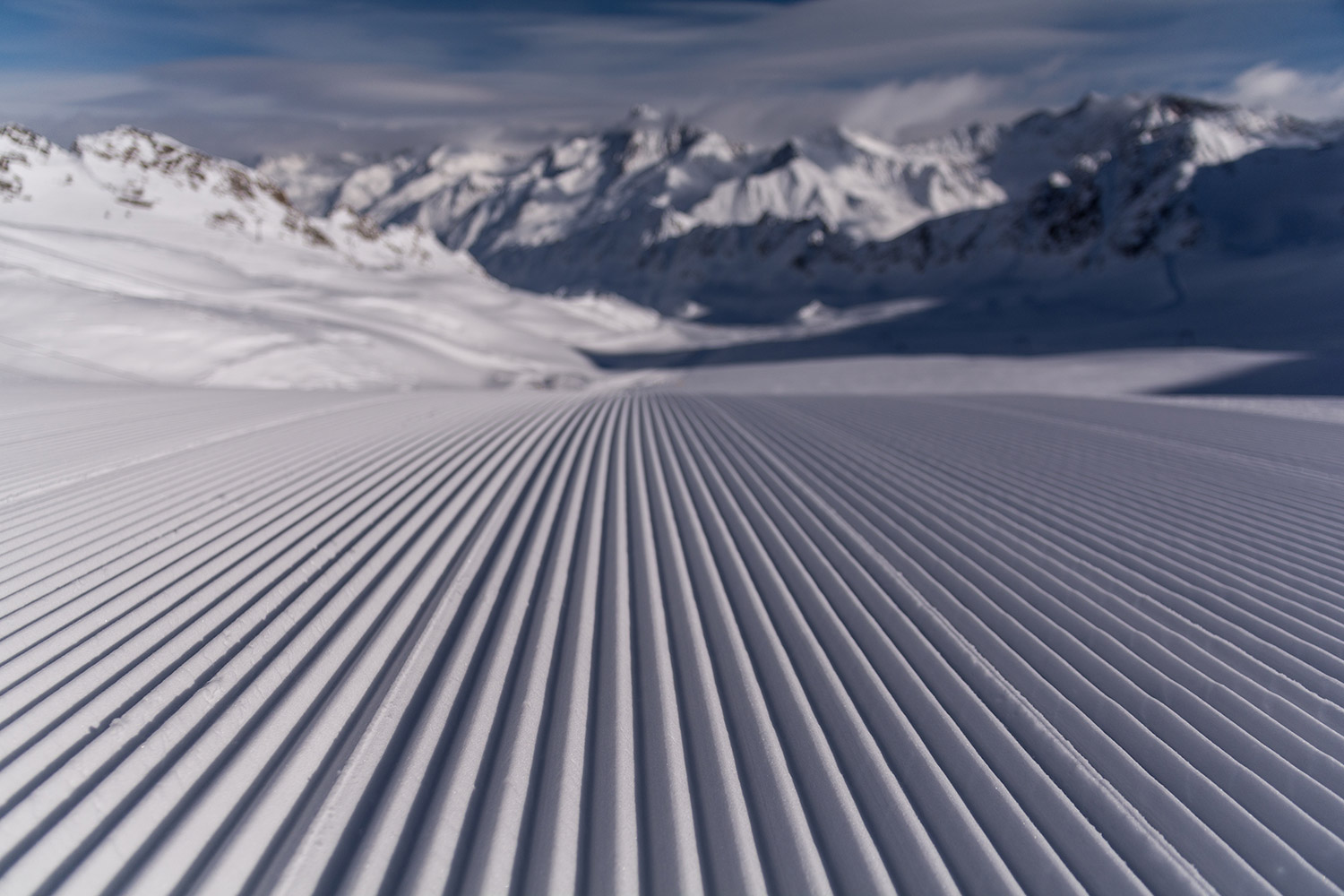 Gletscherskigebiet in Tirol
