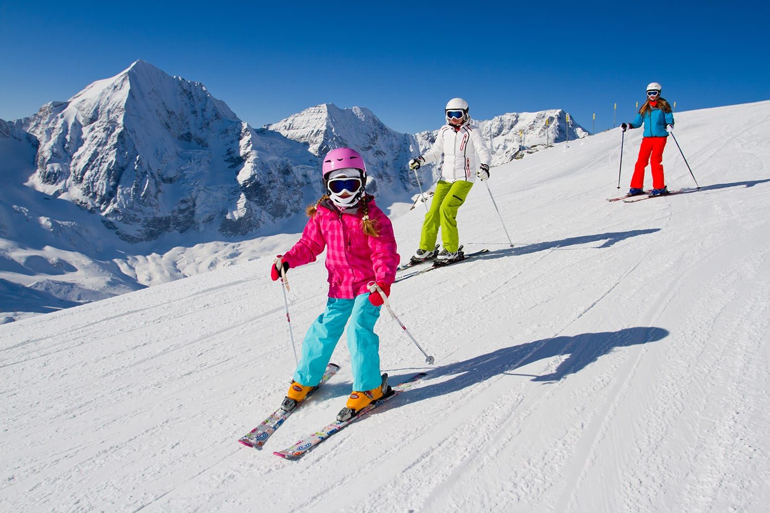 Für Kinder ist das Skiemieten ideal